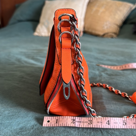 RAG & BONE BRADBURY MINI FLAP CROSSBODY ORANGE BAG - Picture 4 of 10